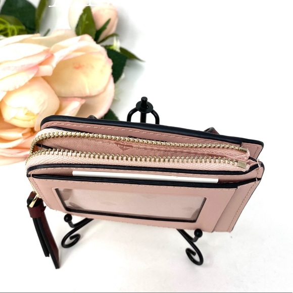 Kate♠️Spade Small ZIP Bifolder Wallet Cherrywood - Picture 3 of 7